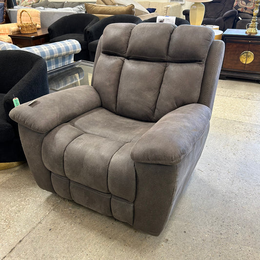 Faux Suede Recliner