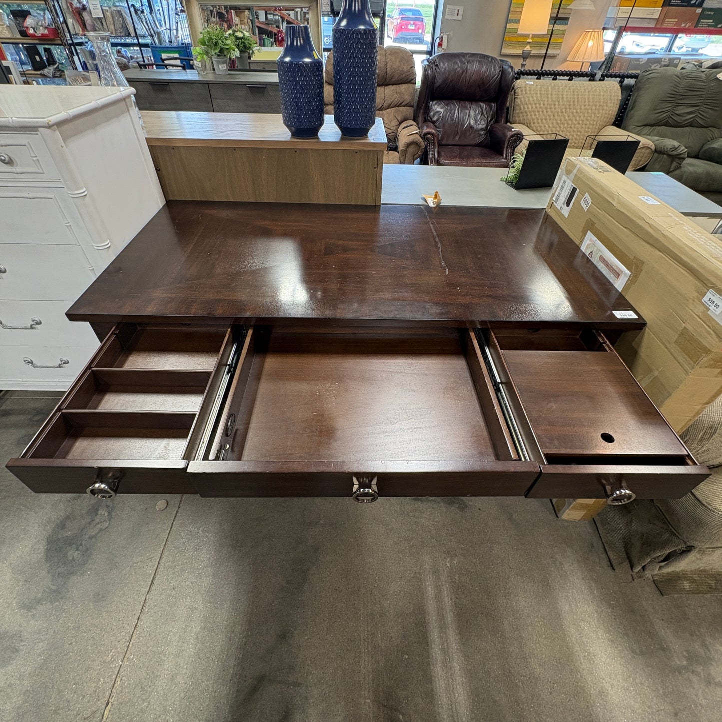 Art Deco Wood Writing Desk