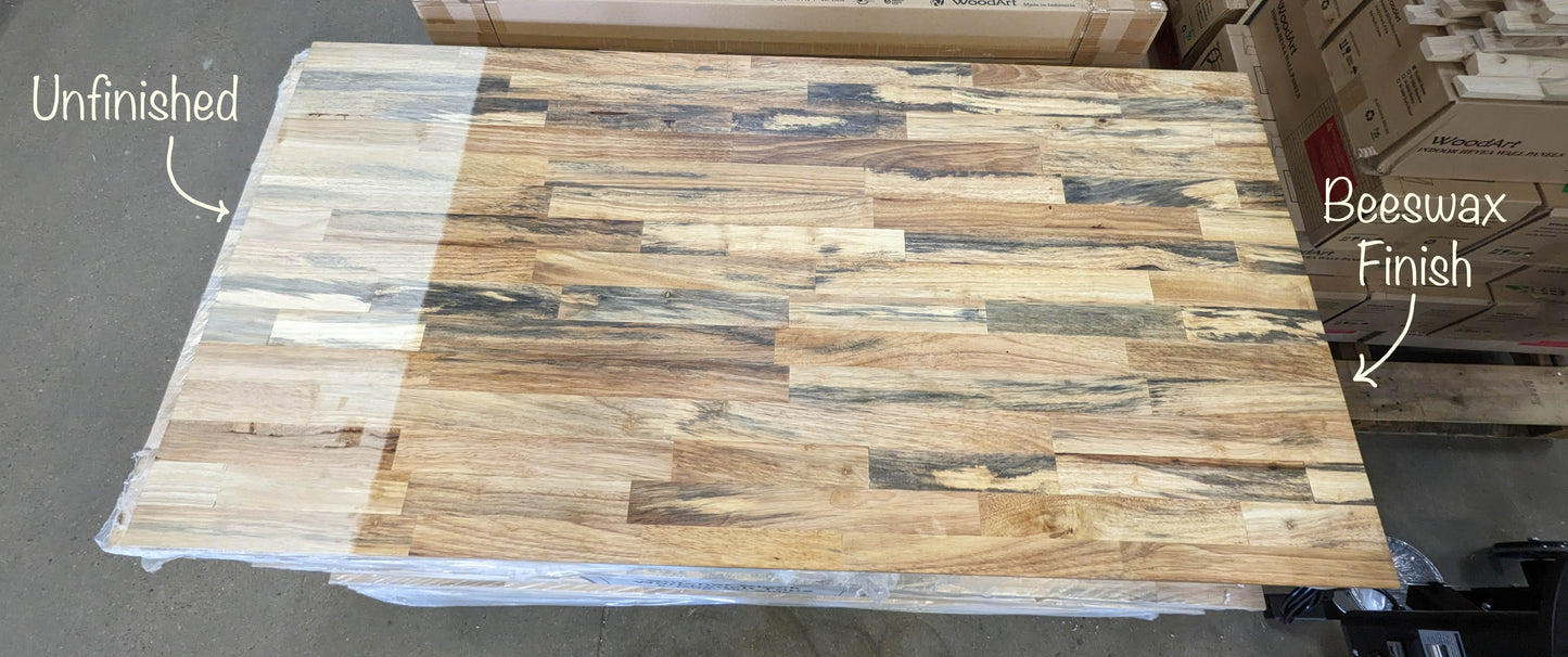 Butcher Block -Grey Hevea 10ft false