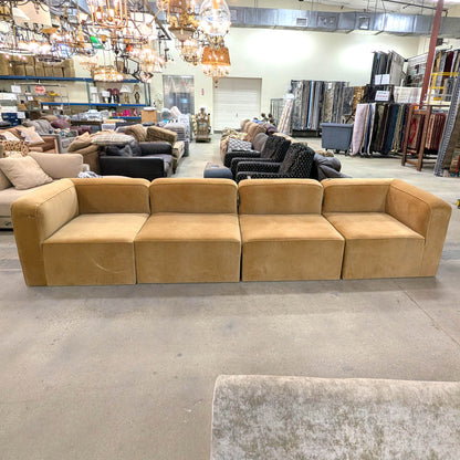 Joybird Modular Velvet Sofa