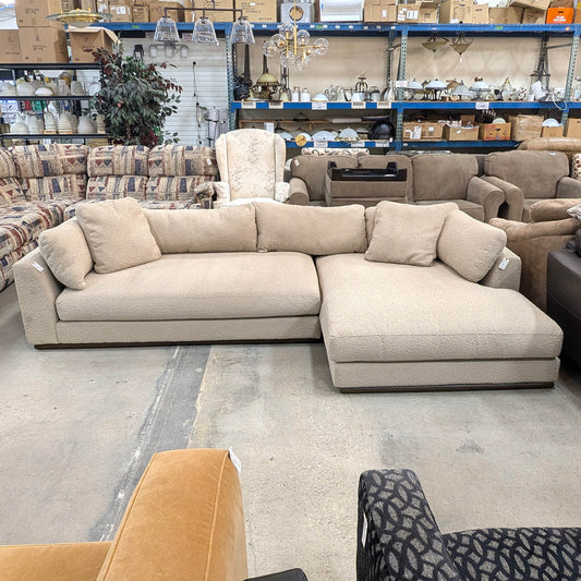 Joybird Tan Lewis Sectional
