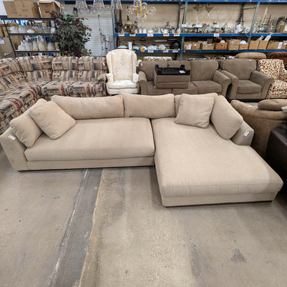 Joybird Tan Lewis Sectional