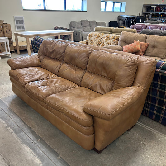 Cognac Leather Couch