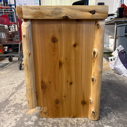 40" Rustic CedarLog Vanity Set