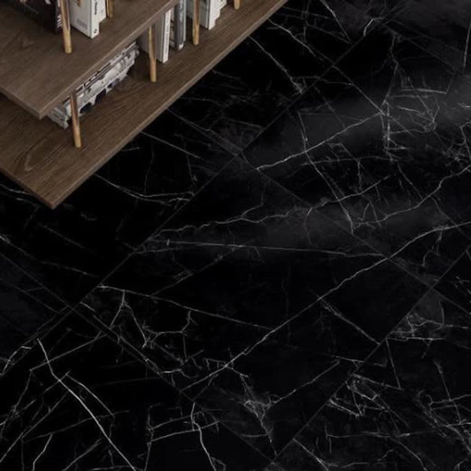 Nero Reale 33x33 Polished Tile