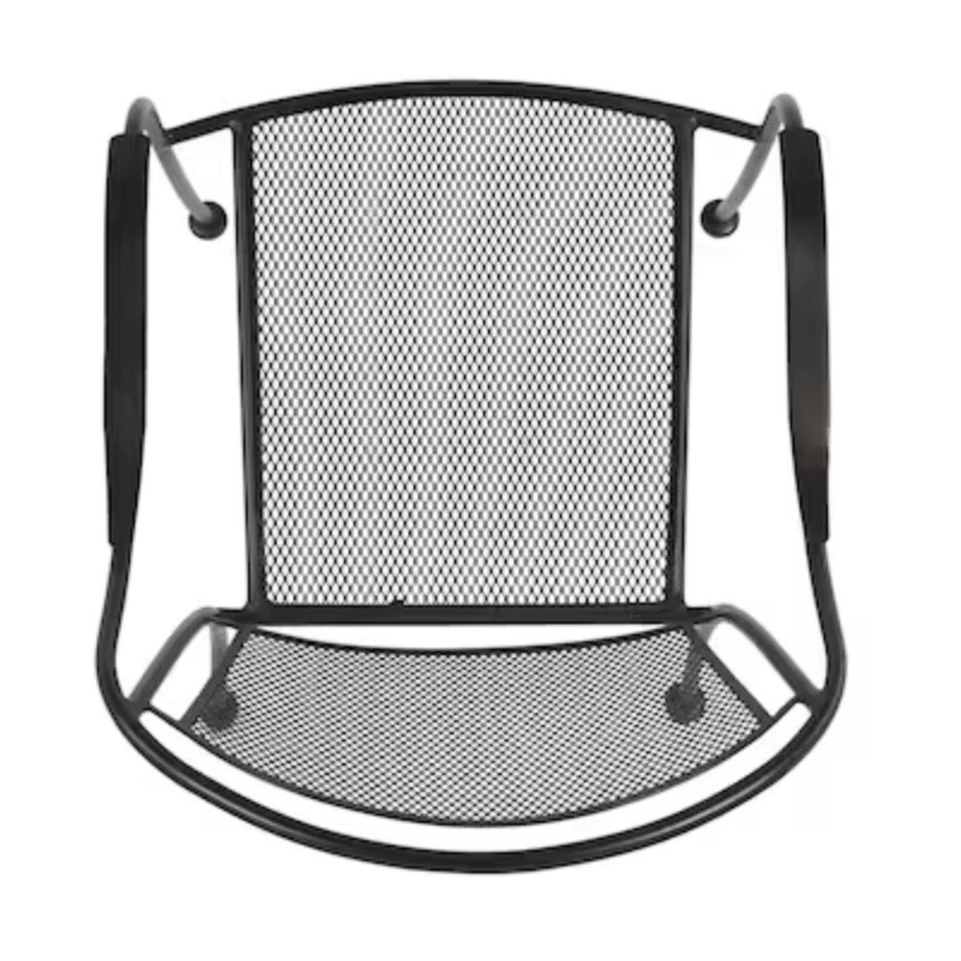 Black Steel Patio Chair