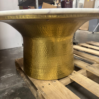 GoldFinish/Marble Coffee Table