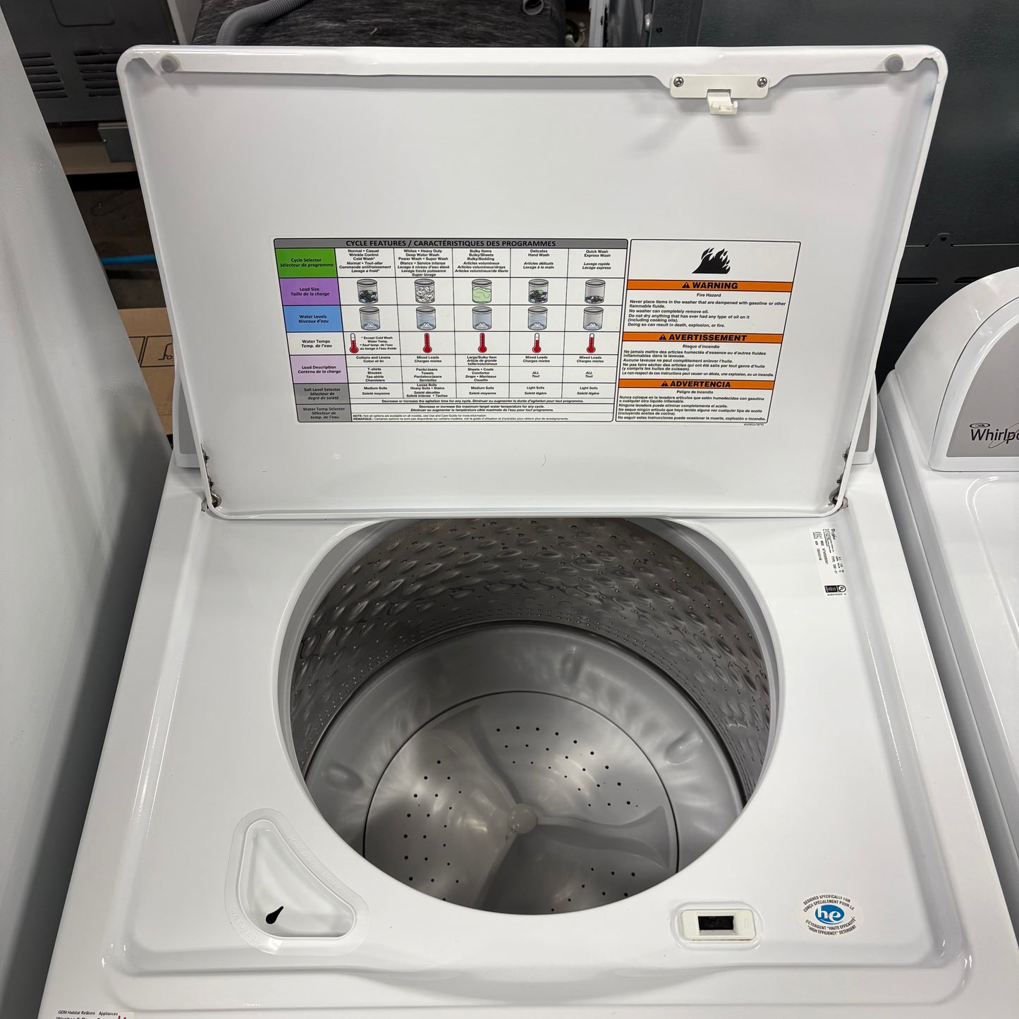 Whirlpool Washer/ElecDryer Set