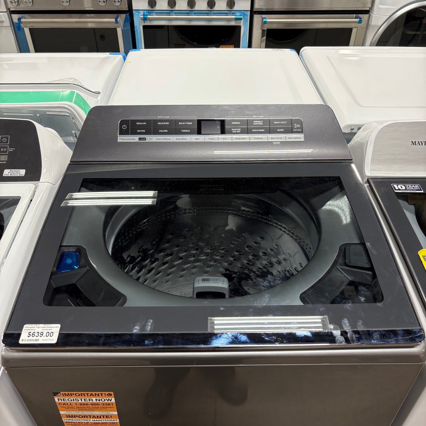 Whirlpool Top Load Washer 2n1