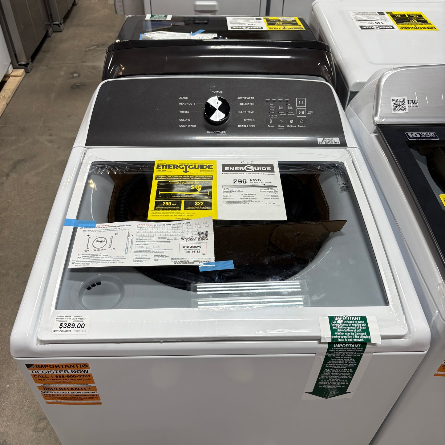 Whirlpool Top Load Washer