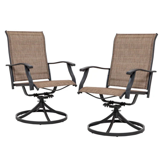 2 Pc. Outdoor Swivel Chair