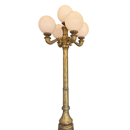 Victorian 5 Globe Pole Light FALSE