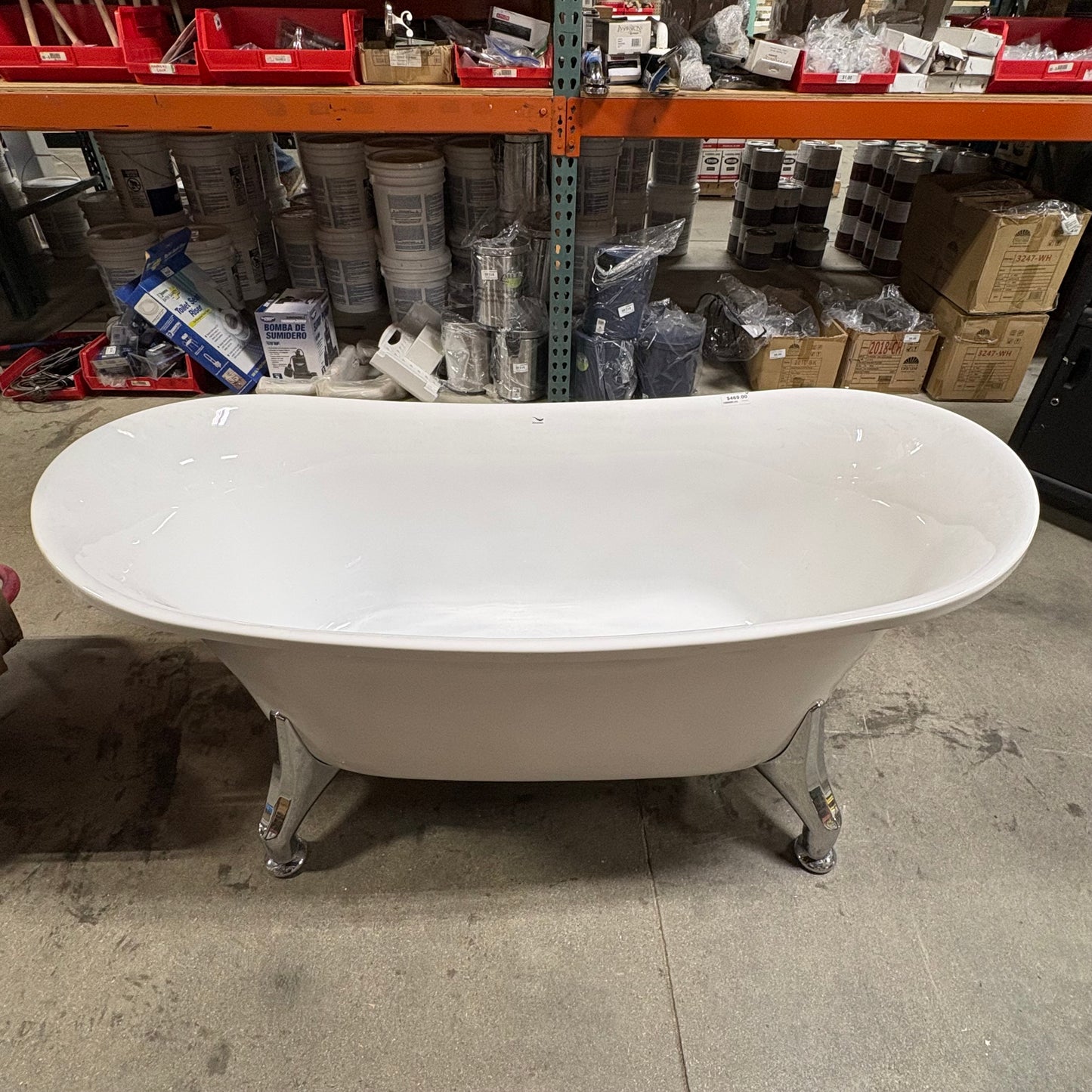 Chrome Clawfoot Bathtub