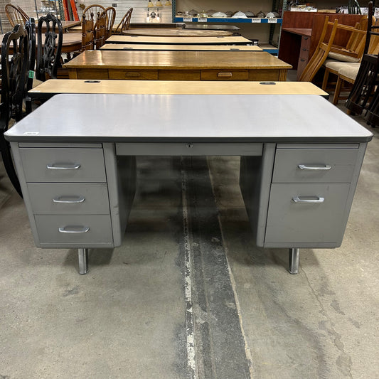MCM Allsteel Metal Tanker Desk FALSE