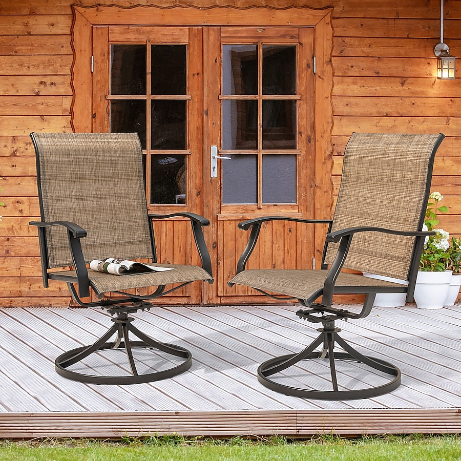 2 Pc. Outdoor Swivel Chair