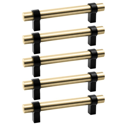 Emery Cabinet Pull Gold Bk 5pc FALSE location-set