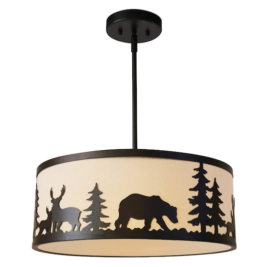 Forest Drum Pendant Light