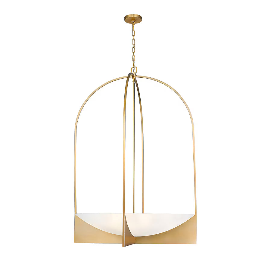 8-Light Modern Gold Chandelier