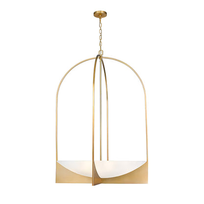 8-Light Modern Gold Chandelier