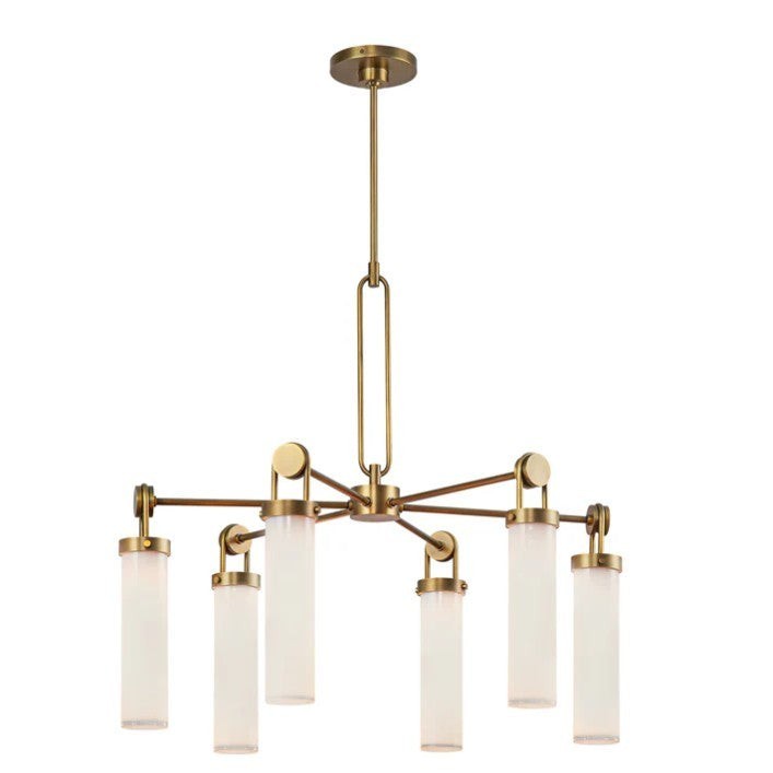 Kuzco Gold 6-Light Chandelier TRUE