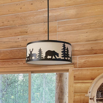 Forest Drum Pendant Light