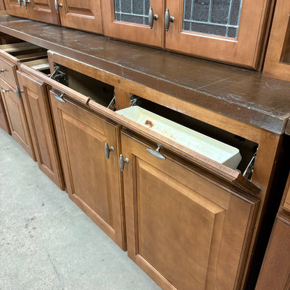 19 Pc. Cabinet Set w/ Fridge