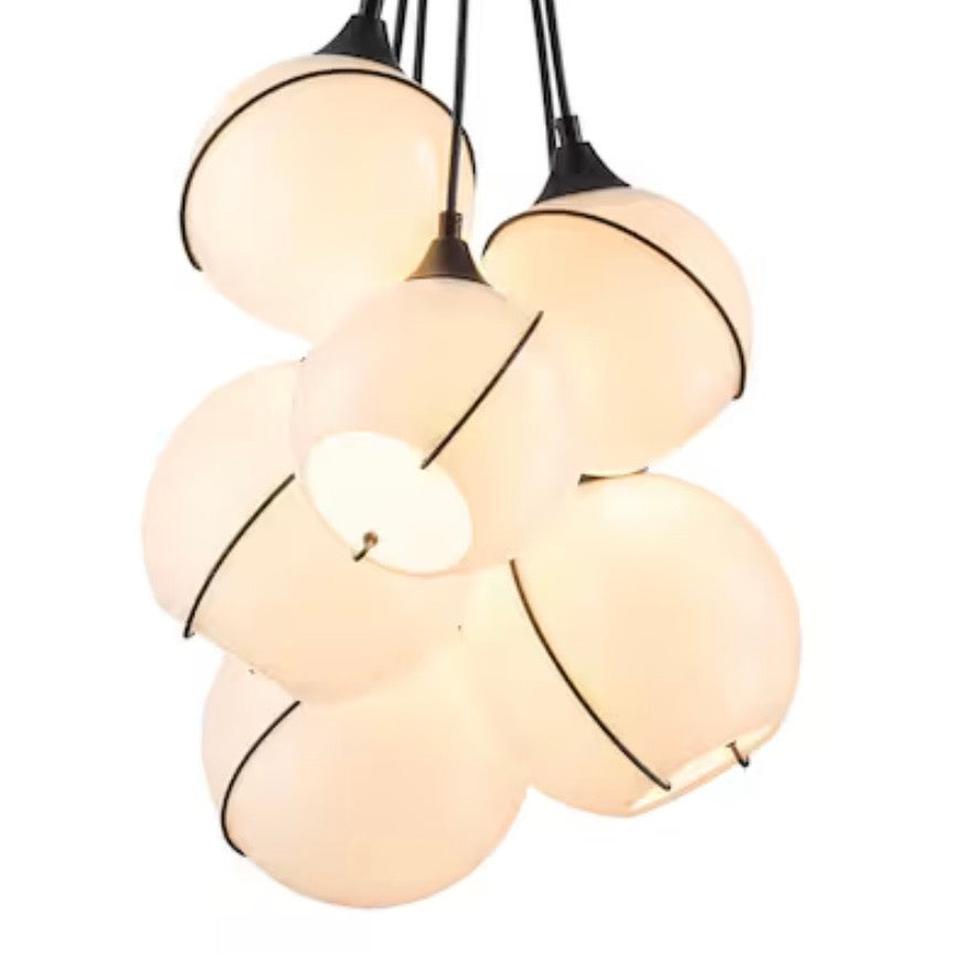 Opal Glass Chandelier