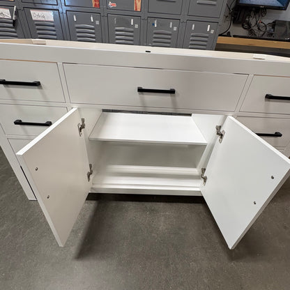 60" White Vanity