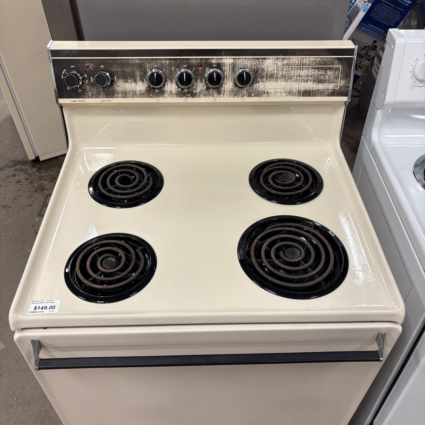 Whirlpool Elec Coil Range