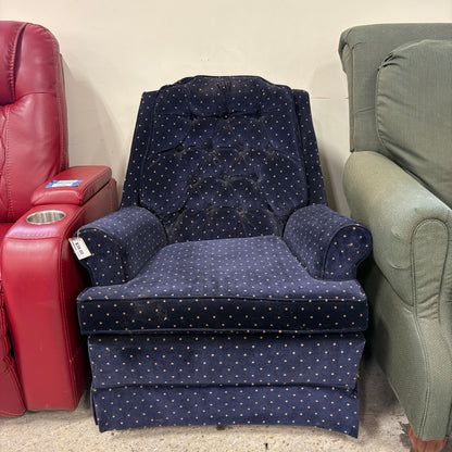 Velvet Tufted Swivel Armchair