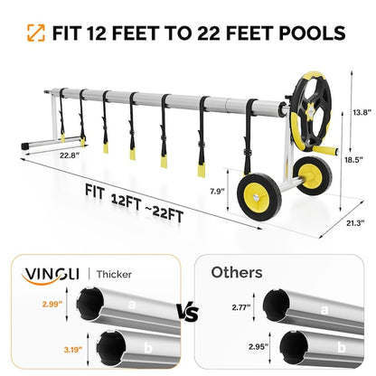 Aluminum Pool Cover Reel Set