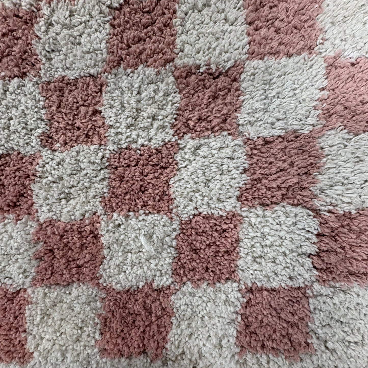 Pink CheckerBoard 8'x10' Rug