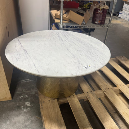 GoldFinish/Marble Coffee Table
