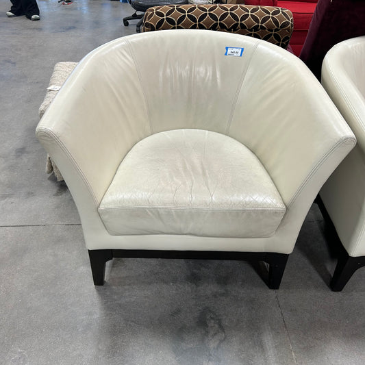 Cream Barrel Club Chair