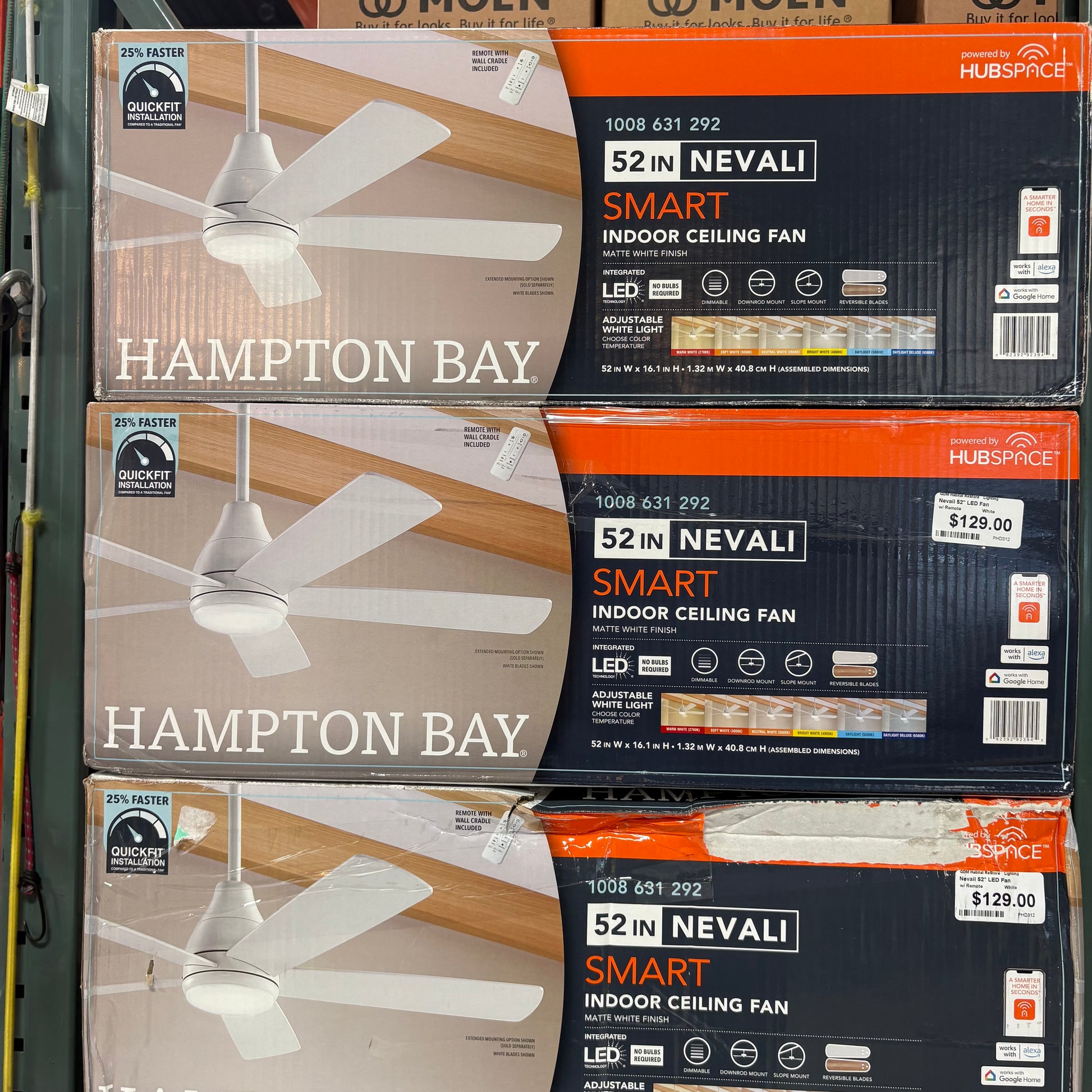 Nevali 52" LED Fan TRUE