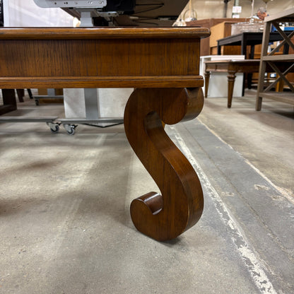 Square Glass-Inset CoffeeTable