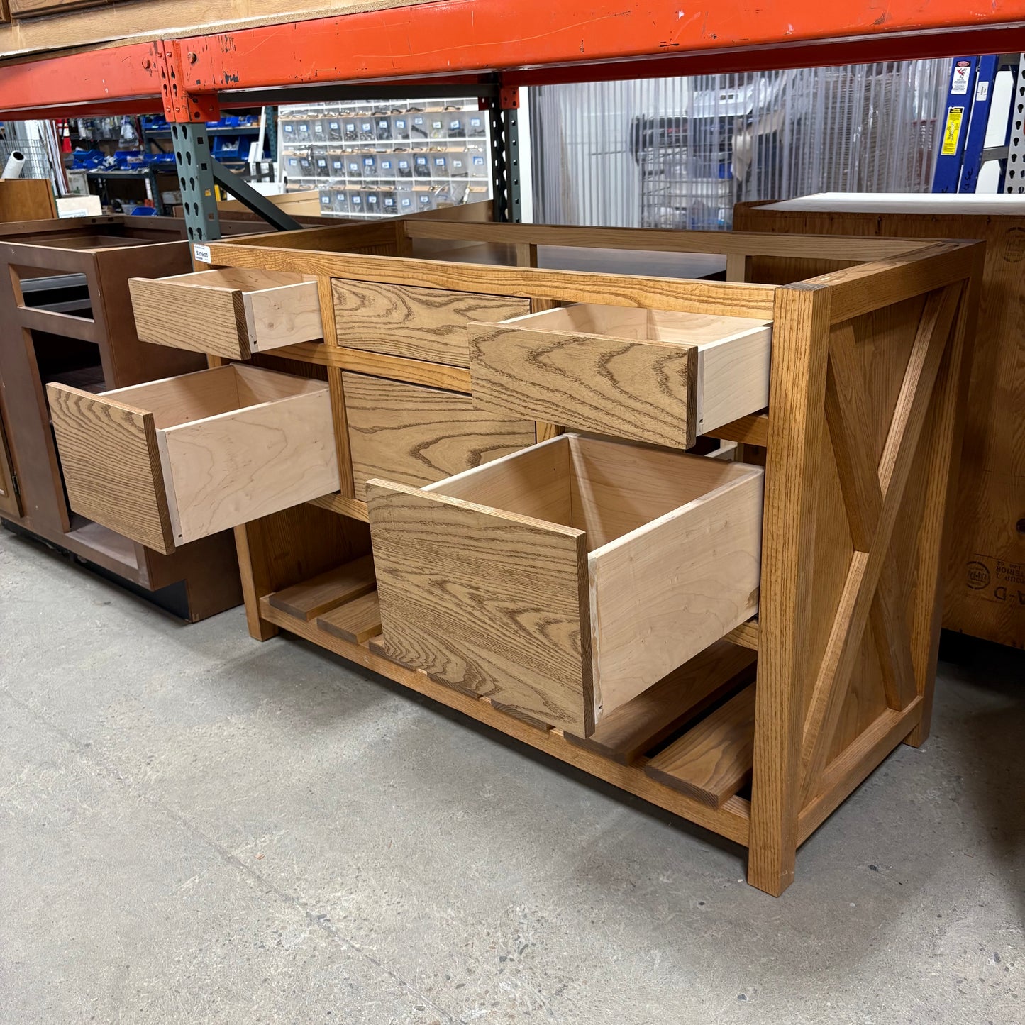 54" Solid Wood Vanity Base