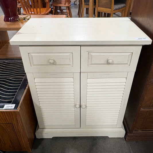 Off White Entryway Cabinet