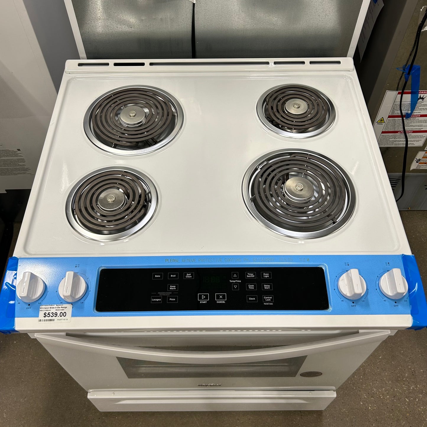 Whirlpool Slide-In Ele Range
