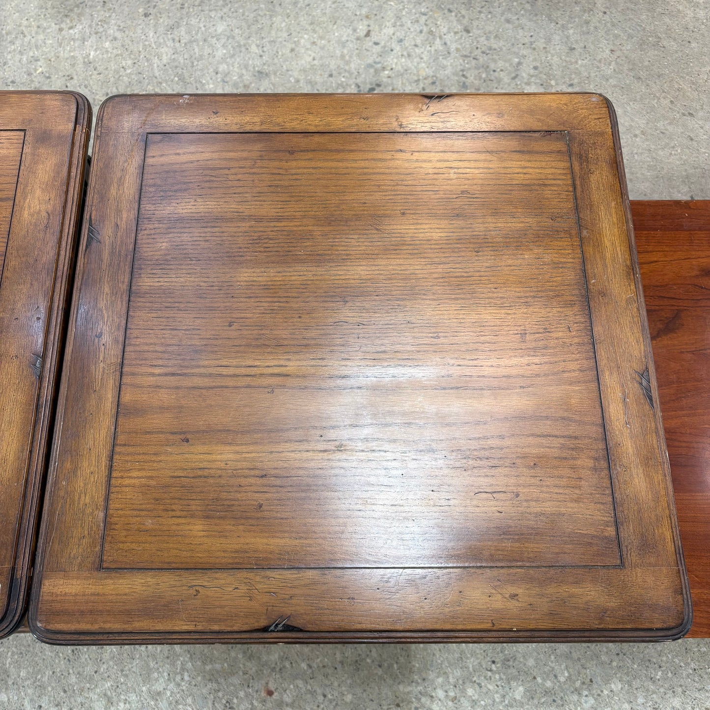 End Table w/ Wicker Detail