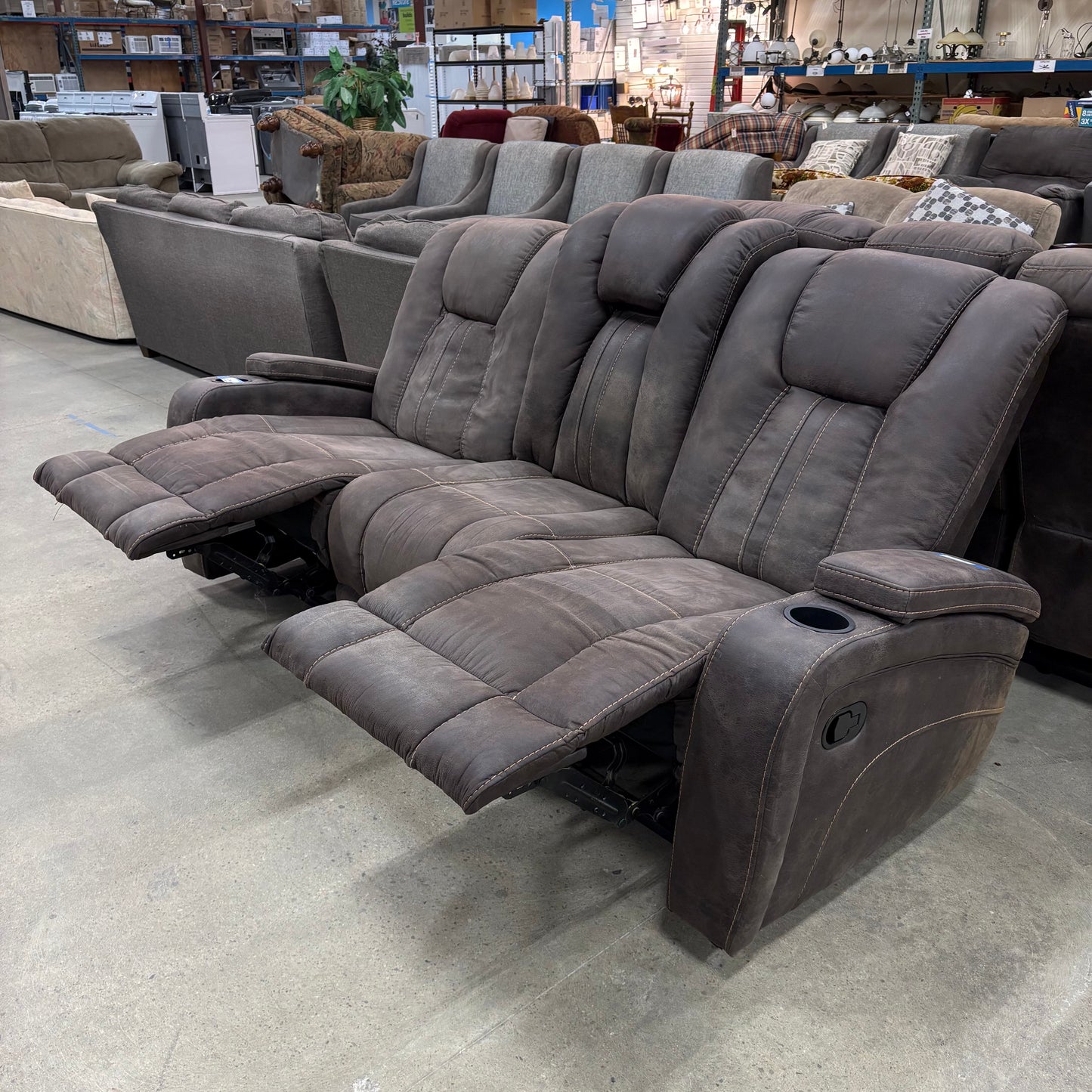 Brown Recliner Sofa