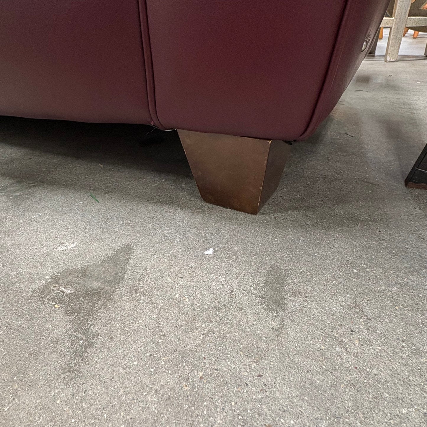 Natuzzi Red Leather Couch