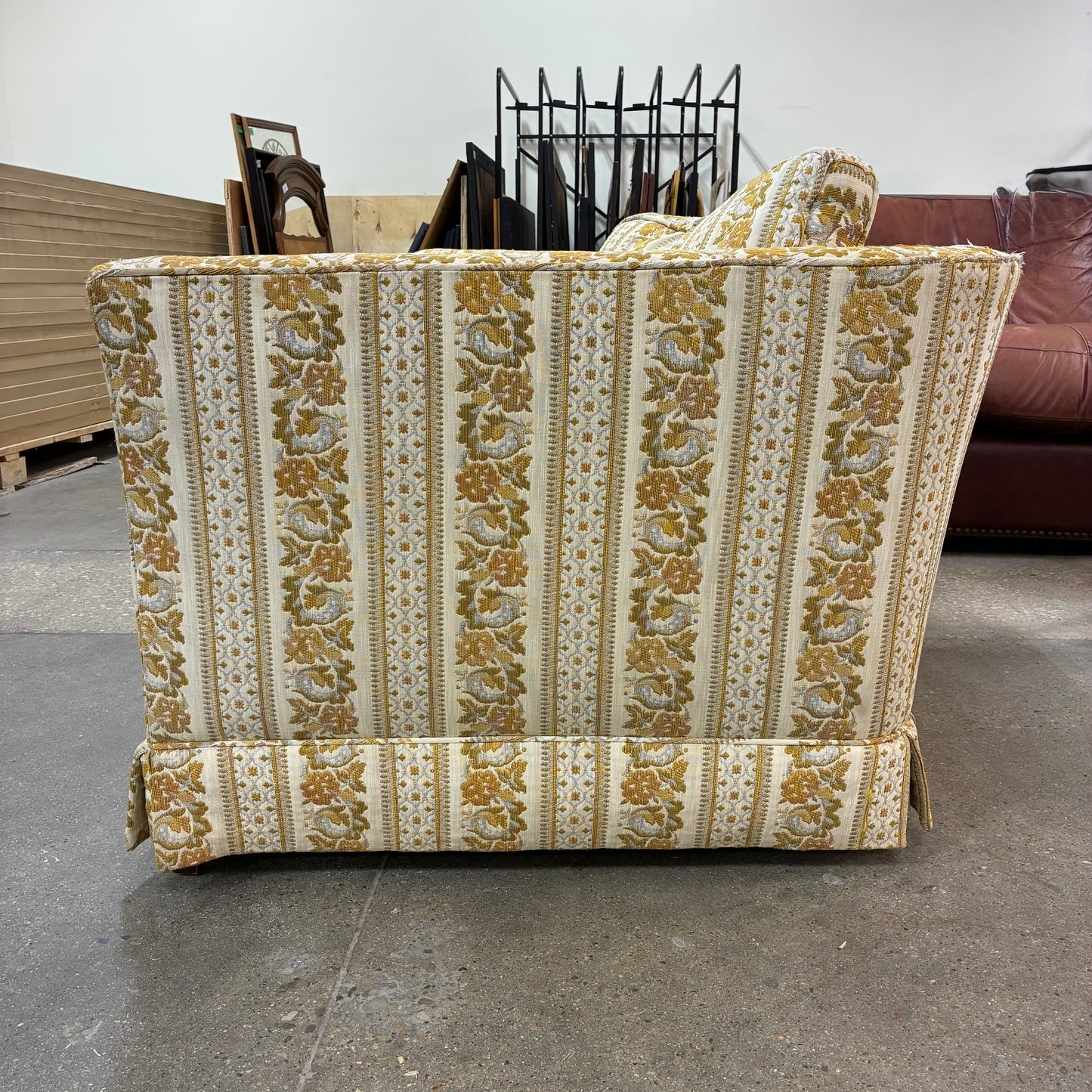 Vintage Cream & Honey Loveseat