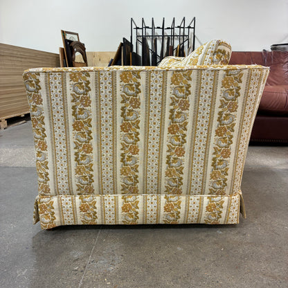 Vintage Cream & Honey Loveseat
