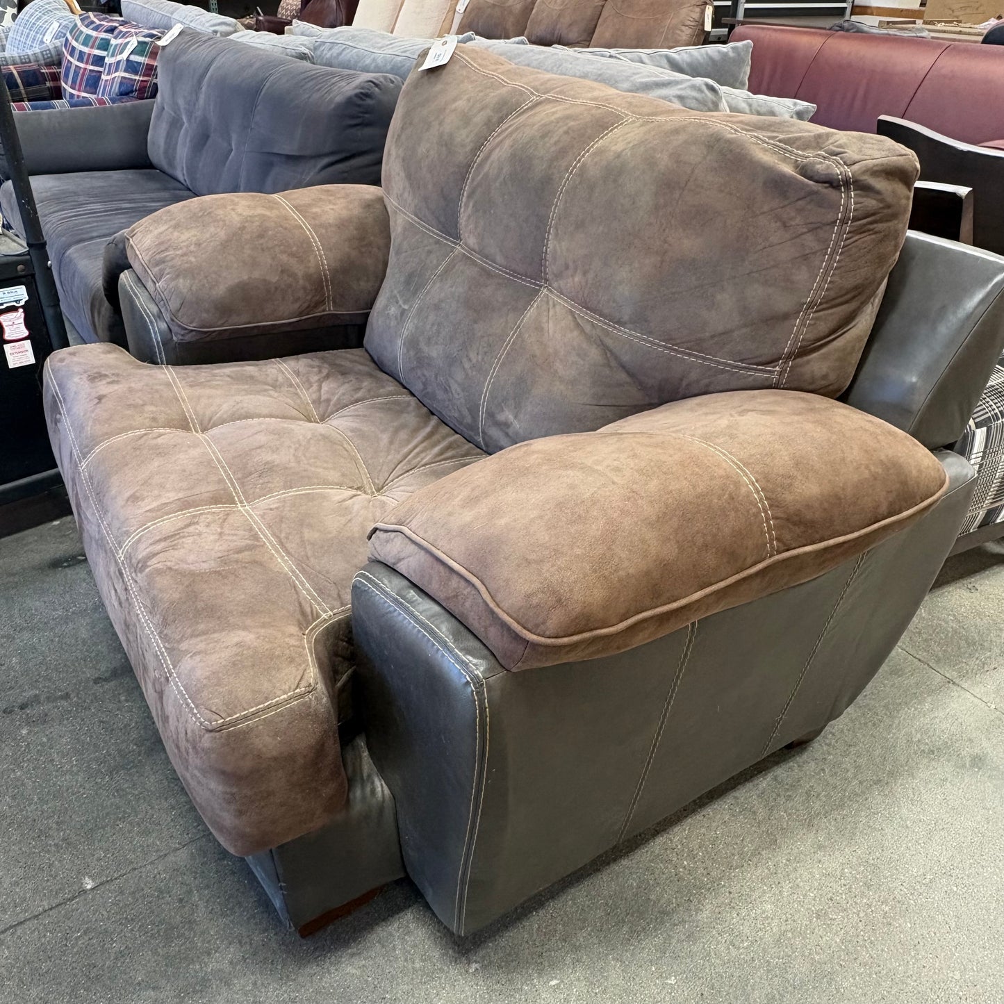 Brown Over Sized Armchair