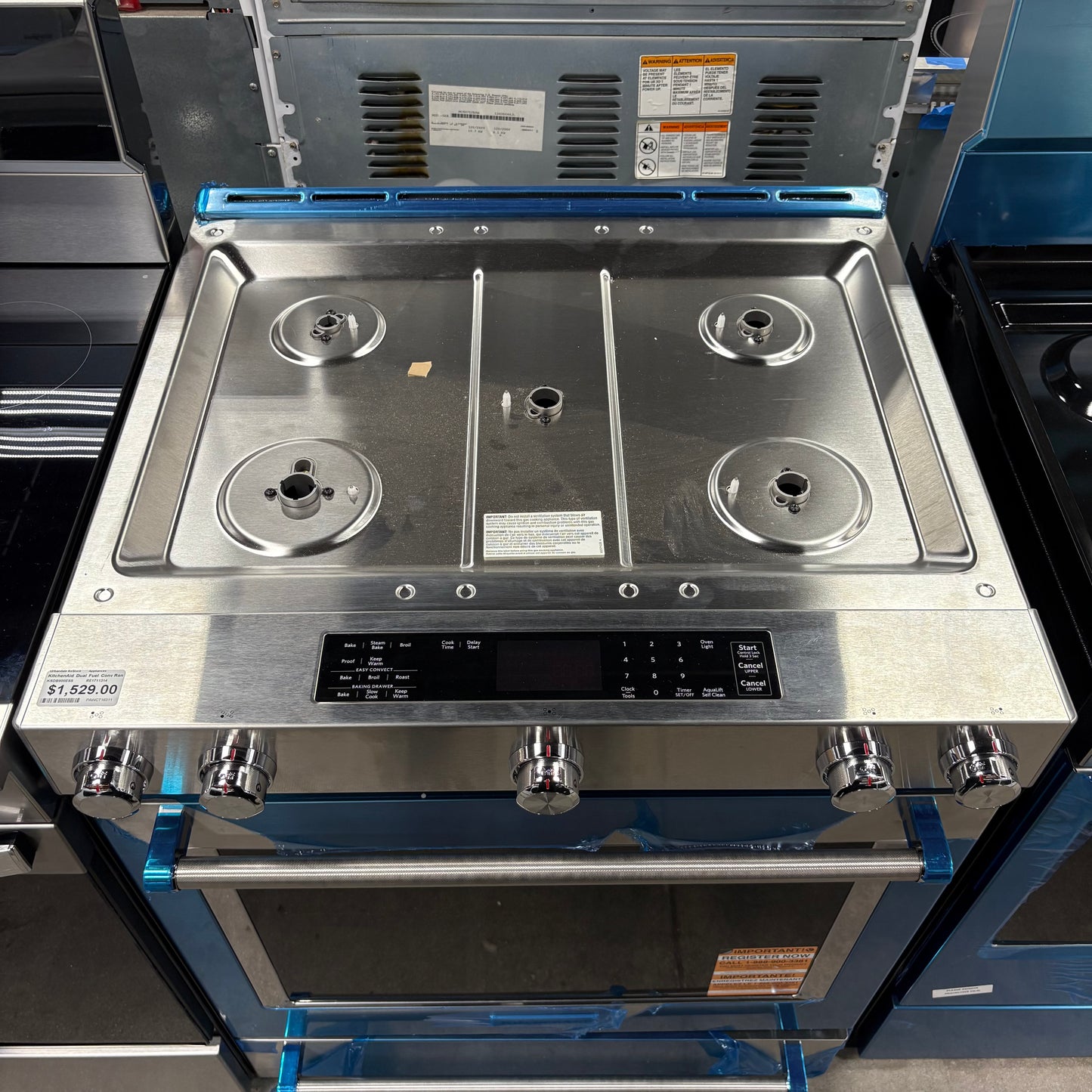 KitchenAid Dual Fuel Conv Rang