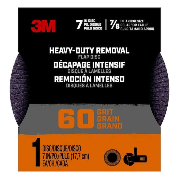 3M 60 Grit HeavyDuty Flap Disc