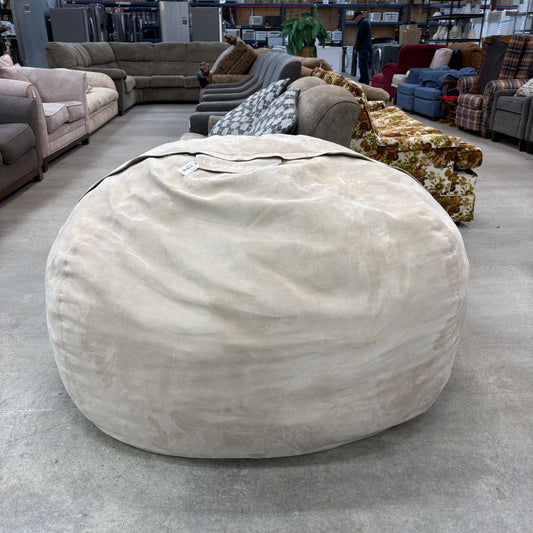 Tan Fabric LoveSac Bean Bag