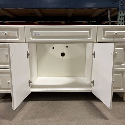 54" Ivory Vanity Base