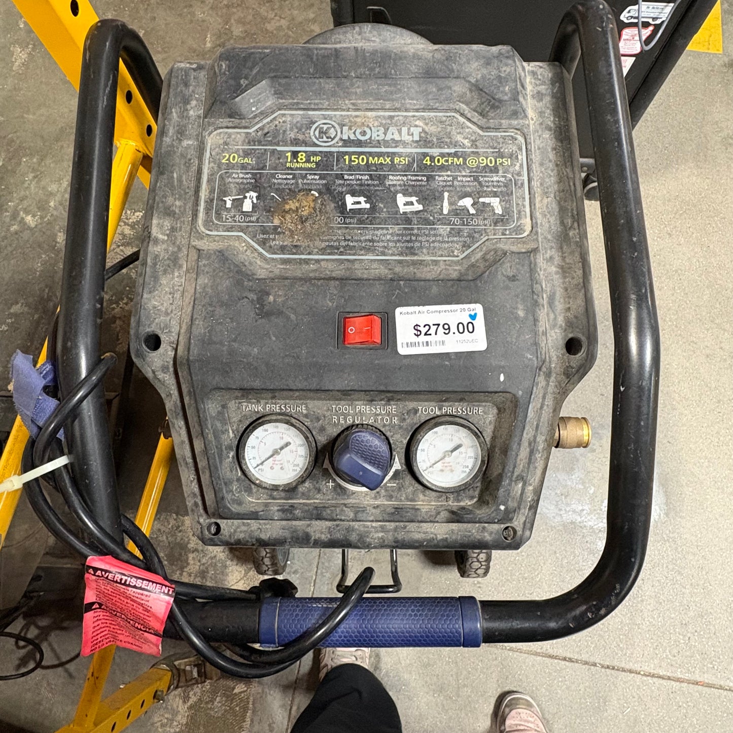 Kobalt Air Compressor 20 Gal